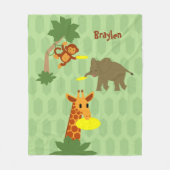 フリスビージャングルフリースブランケット フリースブランケット (正面)