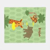 フリスビージャングルフリースブランケット フリースブランケット (正面(横))