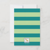 フリスビージャングルベイビーシャワー 3x5 招待状 (裏面)