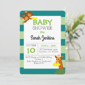 フリスビージャングルベビーシャワー招待状 招待状 (スタンド正面)