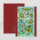 フリスビーノートカードをキャッチ3 サンキューカード (正面/裏面)