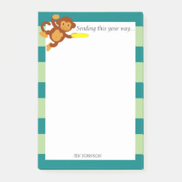 フリスビーパーソナライズされたジャングル ポストイット