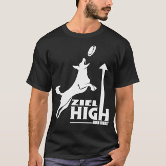 フリスビー犬フリスビー円盤犬ギフト Tシャツ