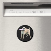 フリスビー犬ミーム磁石 マグネット (インサイチュ (食洗機))