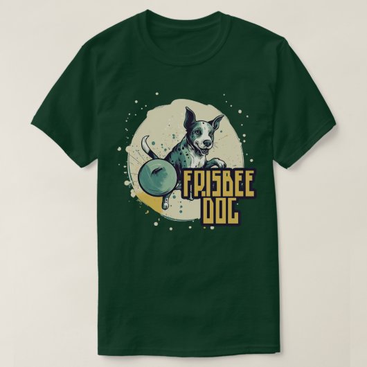 フリスビー犬3 Tシャツ (デザイン正面)