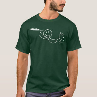 フリスビー スティックマン ディスクゴルフ おもしろ アルティメット フリスビー Tシャツ