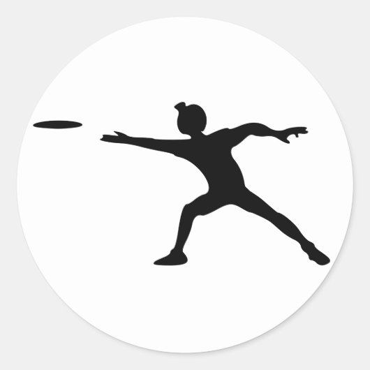 フリスビー・ステッカー ラウンドシール (正面)