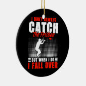 フリスビー・ディスク・ゴルフ・スポーツ・アルティメおもしろいート セラミックオーナメント (右)