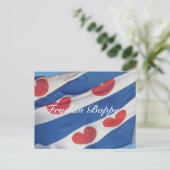 フリスン国旗のボッペはがきカート ポストカード (スタンド正面)