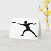 フリズビーの挨拶状 カード (黄色い花)