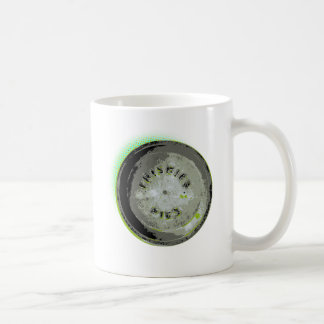 フリズビーパイ錫のアース・カラー コーヒーマグカップ