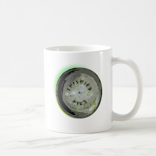 フリズビーパイ錫のアース・カラー コーヒーマグカップ (右)