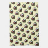 フリズルチキンリースクリスマス キッチンタオル (縦)