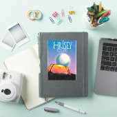 フリセイ アイスランド ヴィンテージ キャンピング ポスター シール (iPadカバー)