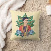 フリダカホカラフルフローラ図 クッション (ブランケット)