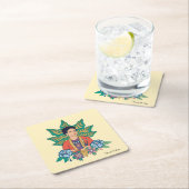 フリダカホカラフルフローラ図 スクエアペーパーコースター (インサイチュ)
