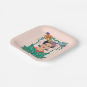 フリダカホフローラフレームグラフィック ペーパープレート (傾斜あり)