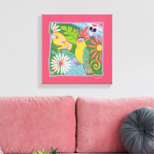 フリダカホロのパログラフィック キャンバスプリント (インサイチュ (リビング))