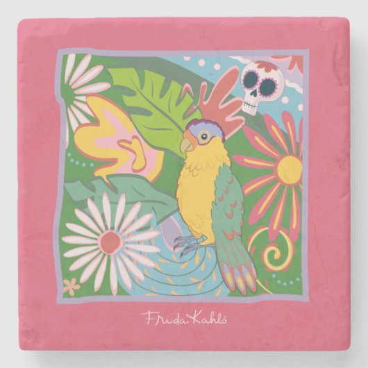 フリダカホロのパログラフィック ストーンコースター (正面)