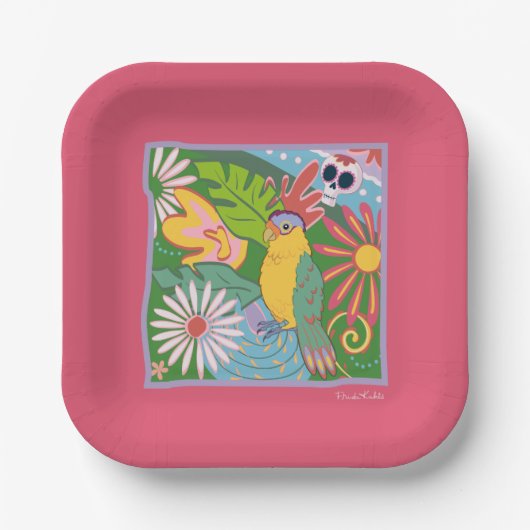 フリダカホロのパログラフィック ペーパープレート (正面)