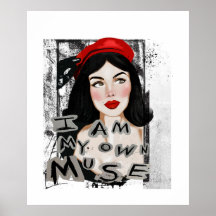 フリダカホロヴィンテージ引用文ポスター付き女性