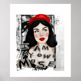 フリダカホロヴィンテージ引用文ポスター付き女性 ポスター