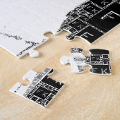 フリダカホローブラックアンドホワイトポートレート ジグソーパズル (側面)