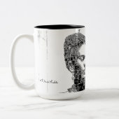 フリダカホローブラックアンドホワイトポートレート ツートーンマグカップ (左)