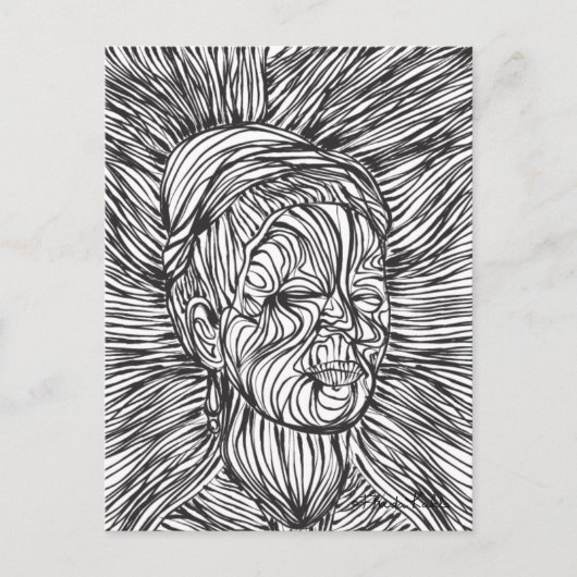 フリダカホローラインズポートレート ポストカード (正面)