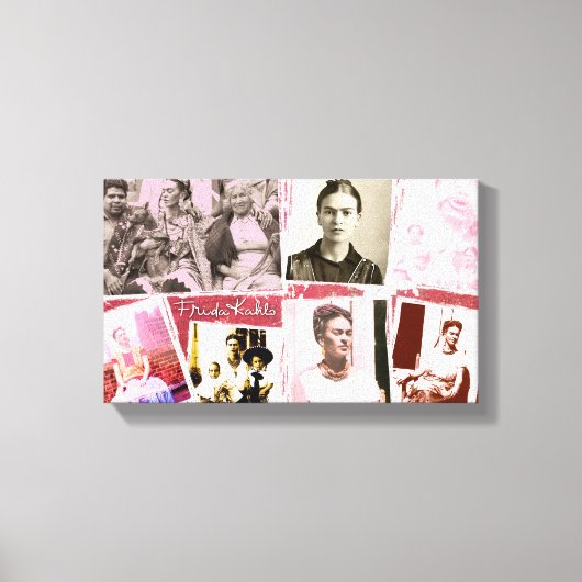 フリダカホロ写真モンタージュ キャンバスプリント (正面)