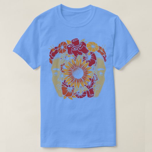 フリダカホロ頭花by Tobe Fonseca Tシャツ (デザイン正面)