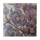 フリダカホ絵を描ロ花 タイル (正面)