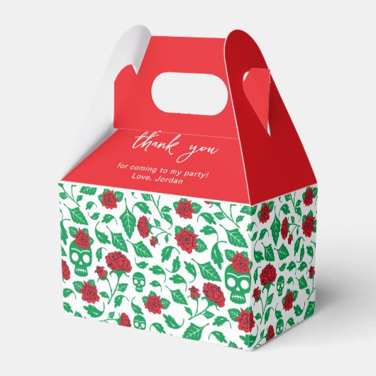 フリダカホ |スカルとバラ フェイバーボックス (正面サイド)