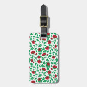 フリダカホ |スカルとバラ ラゲッジタグ (正面縦)