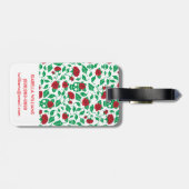 フリダカホ |スカルとバラ ラゲッジタグ (裏面横)