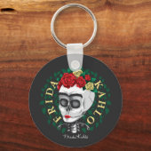 フリダカホ |バラクラウン付きスカル キーホルダー (正面)