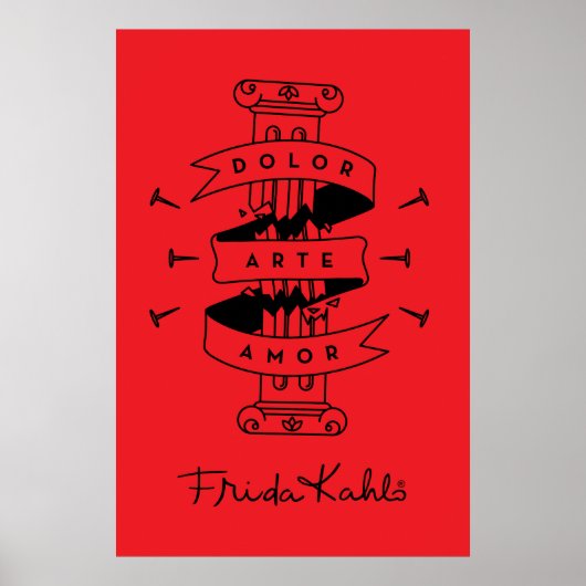 フリダカホ |パインアートラブ ポスター (正面)