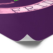 フリダカホ |パープルフローラブーケ ポスター (角)