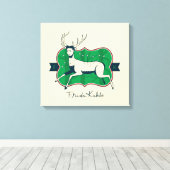 フリダカホ 傷ついた鹿 キャンバスプリント (インサイチュ (ウッドフロア))