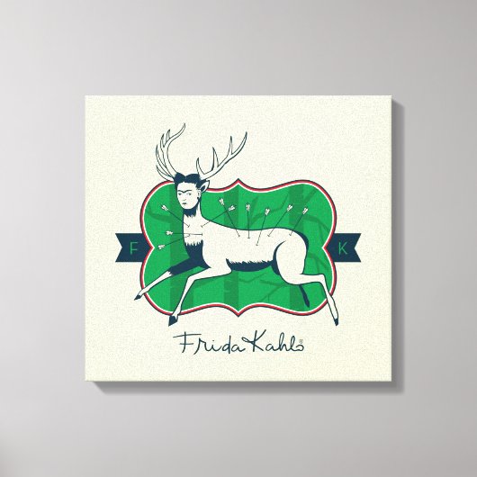 フリダカホ 傷ついた鹿 キャンバスプリント (正面)
