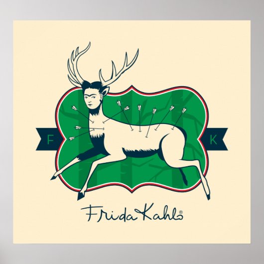 フリダカホ 傷ついた鹿 ポスター (正面)