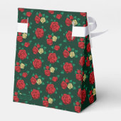 フリダカホ |赤と金ゴールドのバラパターン フェイバーボックス (裏面サイド)