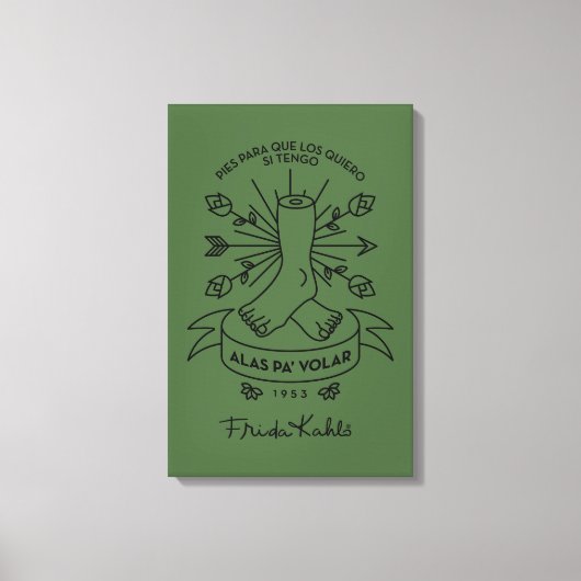 フリダカホ |飛ぶ翼 キャンバスプリント (正面)