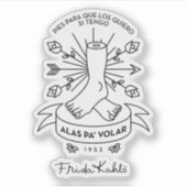 フリダカホ |飛ぶ翼 シール (正面)