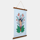フリダカホ | Birds of Paradiseフローラグラフィック 吊り下げ型タペストリー (傾斜あり)