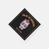 フリダカホ | Dia De Los Muertos スタンダードカクテルナプキン (角)