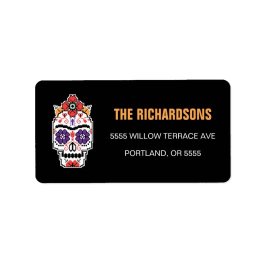 フリダカホ | Dia De Los Muertos ラベル (正面)