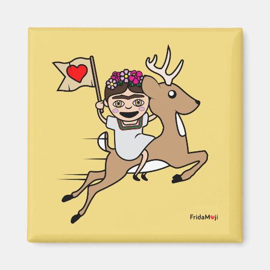 フリダカホ | FridaMoji – トナカイ マグネット (正面)