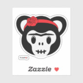 フリダカホ | FridaMoji - Day of the Dead Monkey シール (シート)