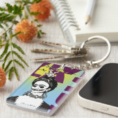フリダカーロアポップ・アートのートポートレート キーホルダー (正面右)